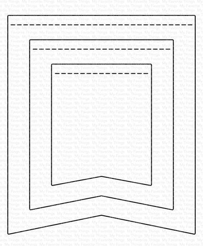 Die-namics Stitched Jumbo Fishtail Flags*