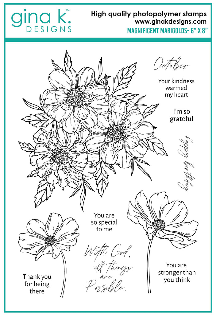 Magnificent Marigolds Stamp Set