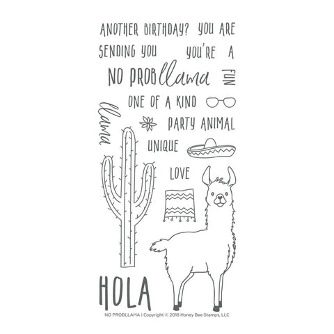 No Probllama Stamp Set