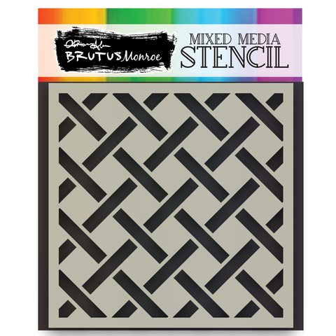 Mixed Media Stencil - Open Weave*