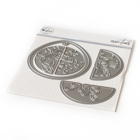 Essentials: Teardrop tag with fillable elements die set - RETIRING