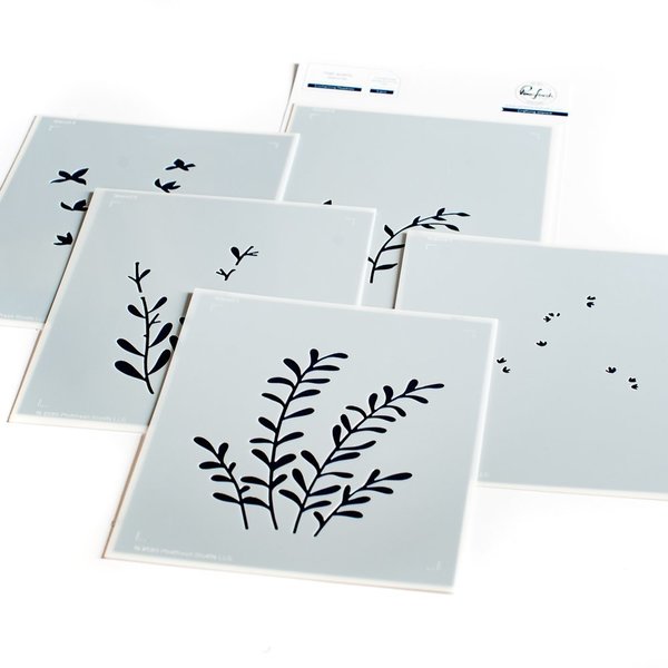 Enchanting Meadows layered stencil set