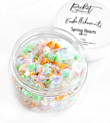 Embellishments - Spring Hearts