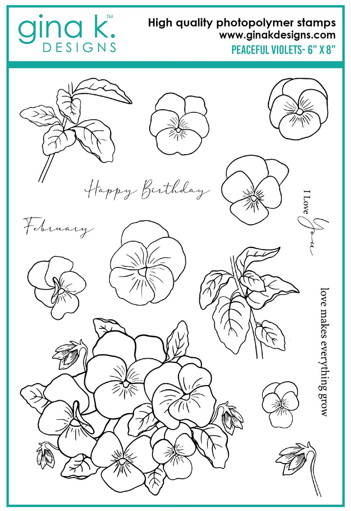 Peaceful Violets Stamp Set