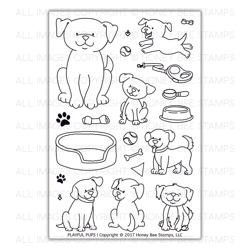 Playful Pups Stamp Set 