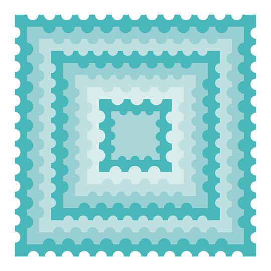 Postage Stamp Squares Honey Cuts
