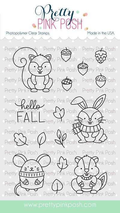 Cozy Fall Critters Stamp Set