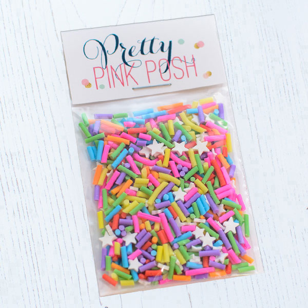 Rainbow Sprinkles Clay Confetti