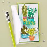 Succulents Etched Dies for Coordinating Stamp Set by Simon Hurley