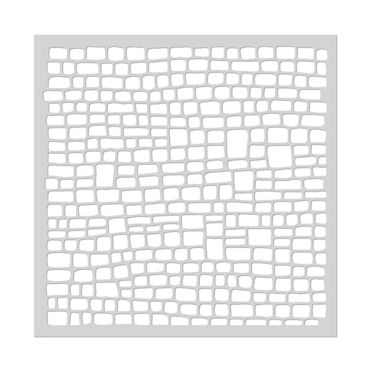 Cobblestone Stencil 6x6