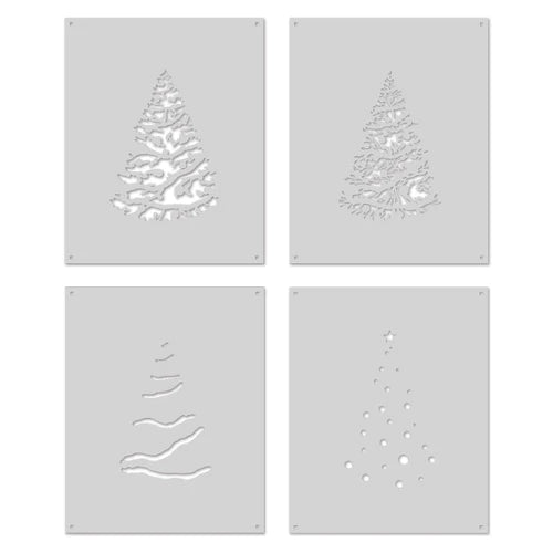 Color Layering O Christmas Tree Stencil