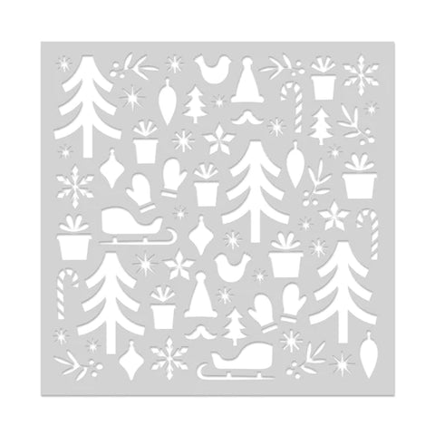 Holiday Pattern Stencil