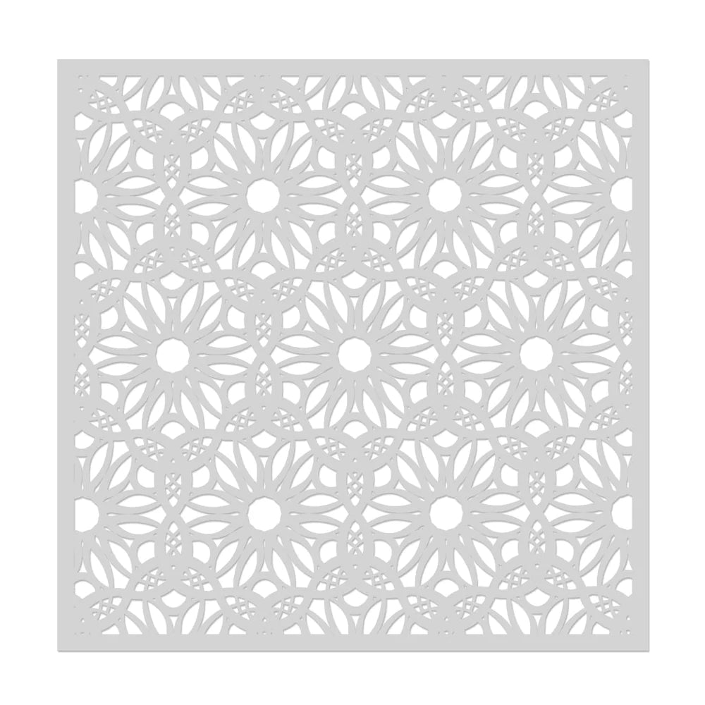 Lacy Floral Stencil 6x6