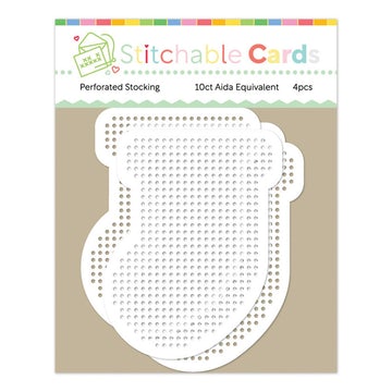 Perforated Christmas Stocking Shapes