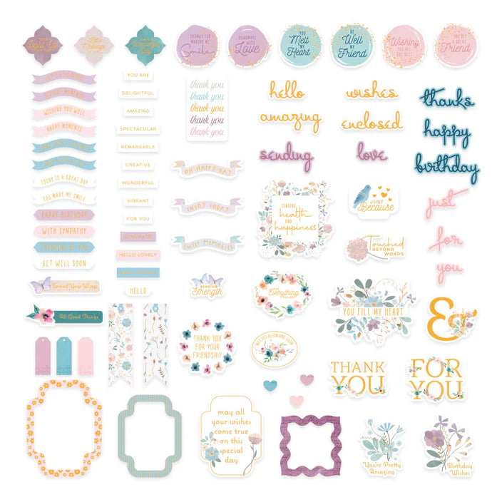 Floral Friendship Printed Die Cut Sentiments from the Floral Friendship Collection*