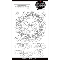 Holiday Wreath 4x6 Stamp Set*