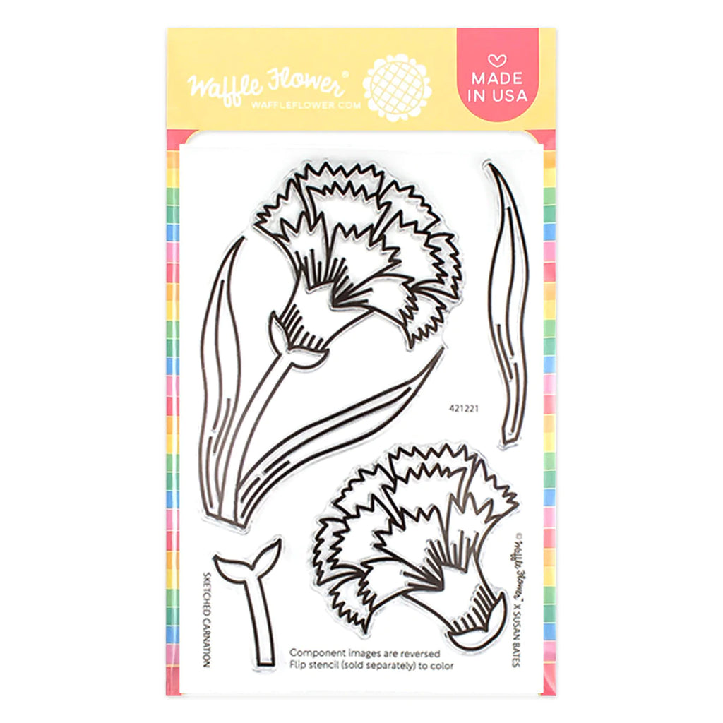 Sketched Carnation Stamp Set