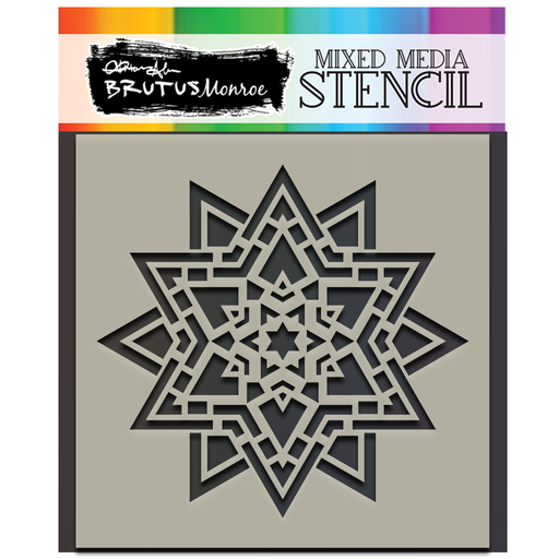 Mixed Media Stencil - Star Lantern