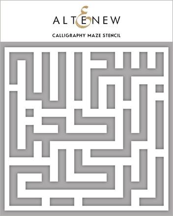 Calligraphy Maze Stencil - RETIRING