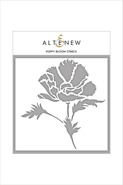 Poppy Bloom Stencil