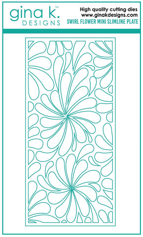 Swirl Flower Mini Slimline Plate Die