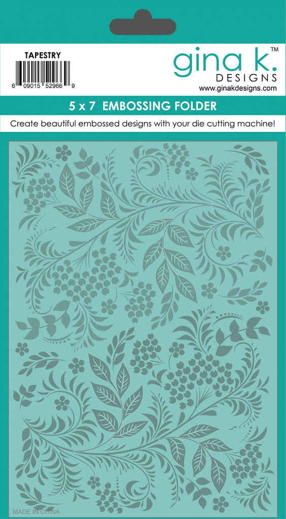 Tapestry Embossing Folder