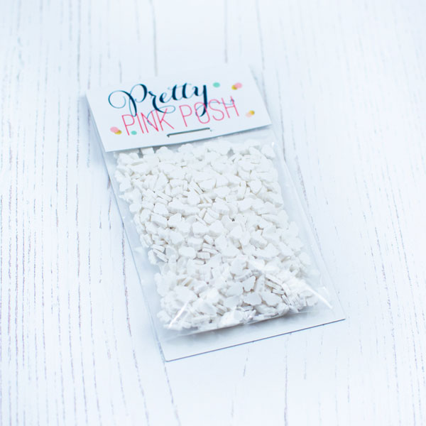 White Clouds Clay Confetti