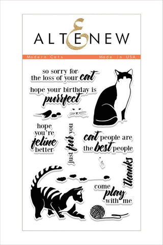 Modern Cats Stamp Set