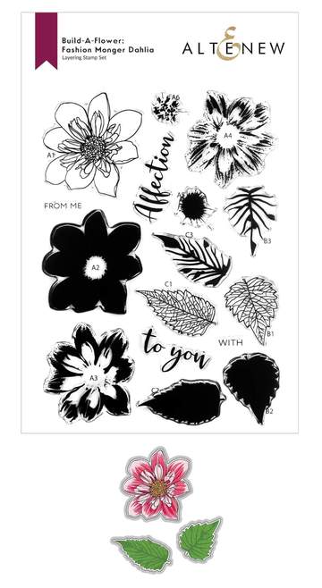 Build-A-Flower: Fashion Monger Dahlia Layering Stamp & Die Set