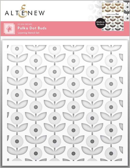 Polka Dot Buds Layering Stencil Set (2 in 1)