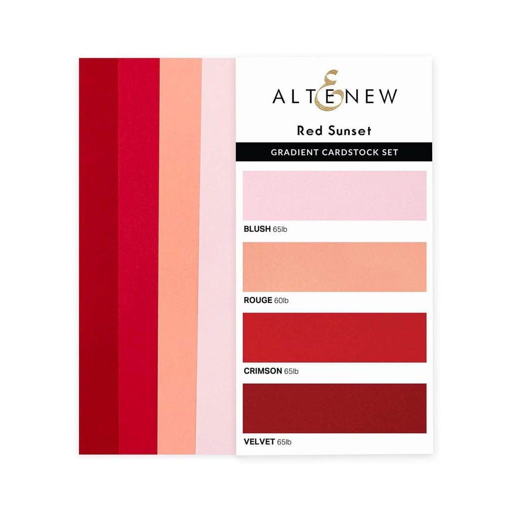 Gradient Cardstock Set - Red Sunset