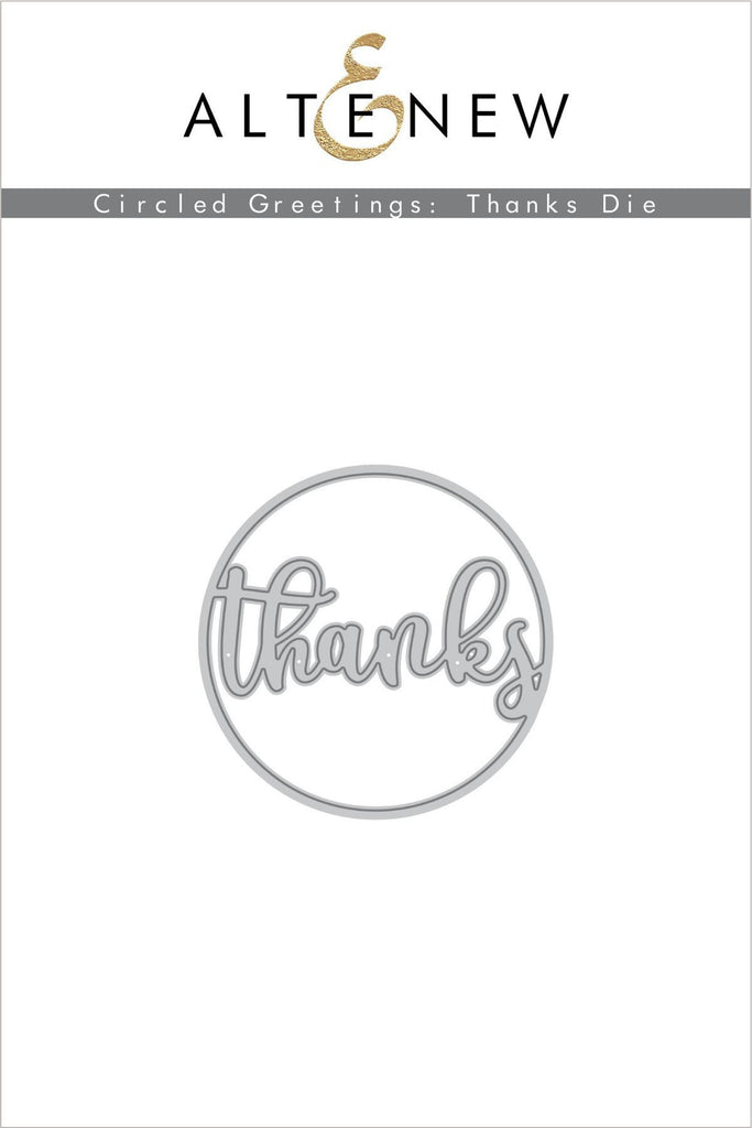 Circled Greetings: Thanks Die