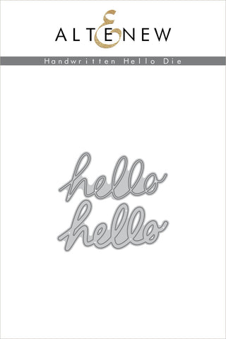 Handwritten Hello Die Set