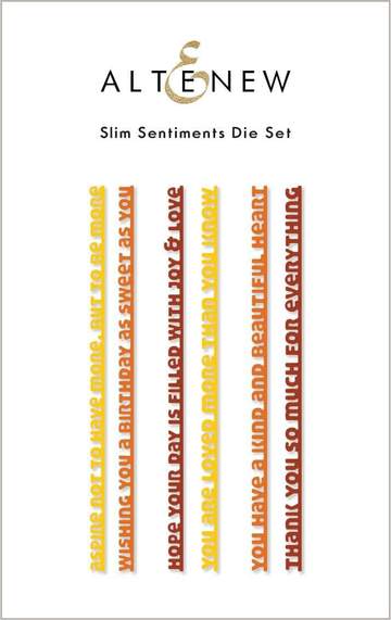 Slim Sentiments Die Set