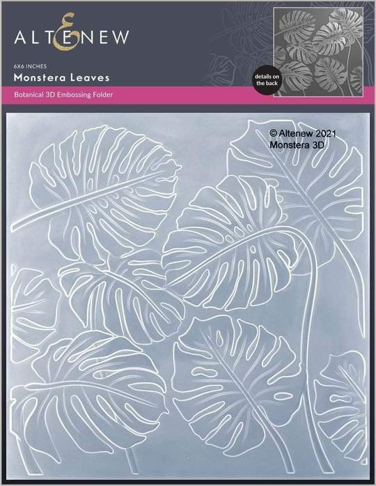 Monstera Leaves 3D Embossing Folder