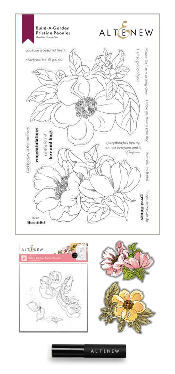 Build-A-Garden: Pristine Peonies & Add-On Die Bundle