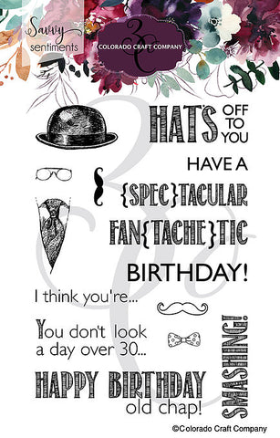 Savvy Sentiments - Old Chap Birthday 4x6