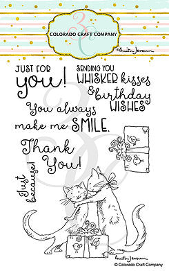 Anita Jeram - Whisker Kisses 4 x 6 Clear Stamps