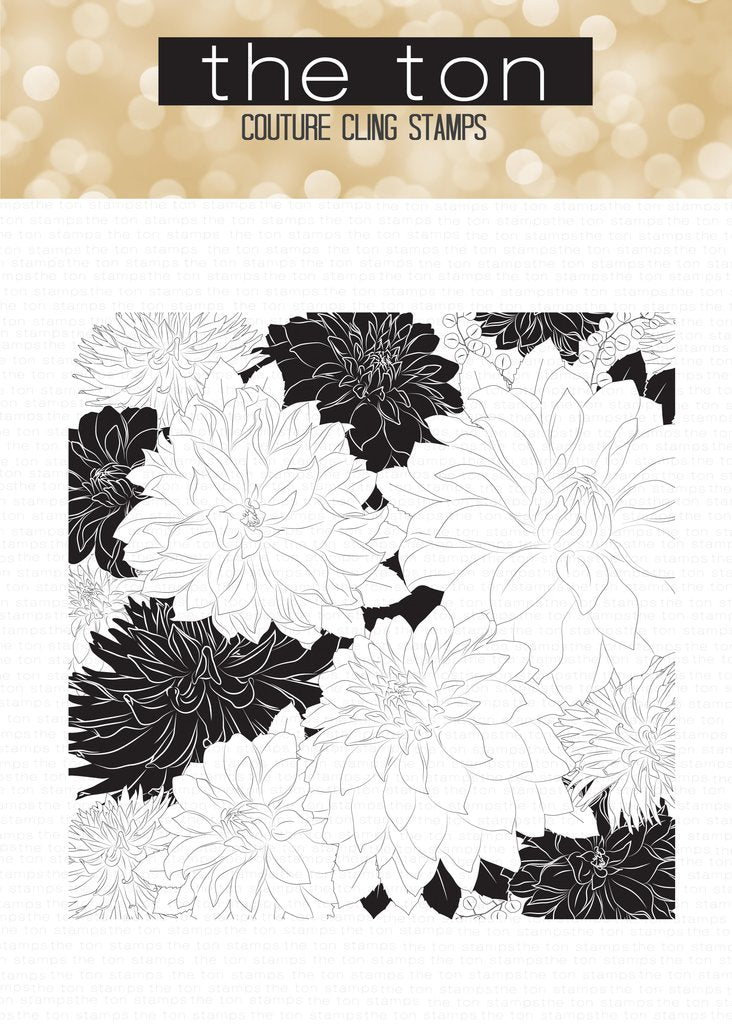 Dahlia Garden Cling Background