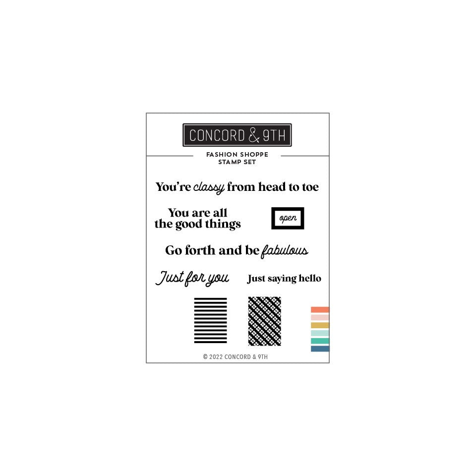 Fashion Shoppe Stamp Set 3 x 4