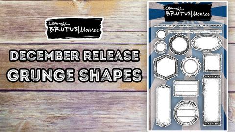 Grunge Shapes - 4x6 stamp