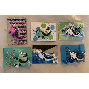 Narwhal Stamp Set