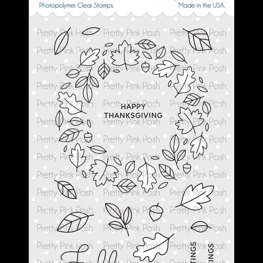 Autumn Leaf Wreath Stamp Set