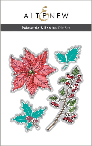 Poinsettia & Berries Die Set