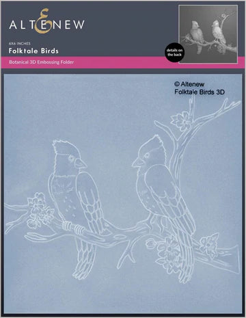 Folktale Birds 3D Embossing Folder