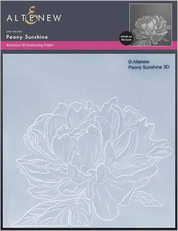 Peony Sunshine 3D Embossing Folder