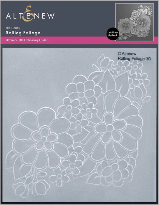 Rolling Foliage 3D Embossing Folder