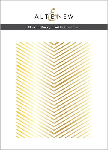 Chevron Background Hot Foil Plate