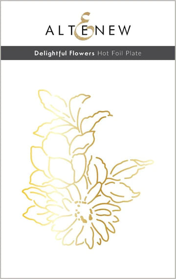 Delightful Flowers Hot Foil Plate