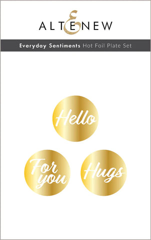 Everyday Sentiments Hot Foil Plate Set